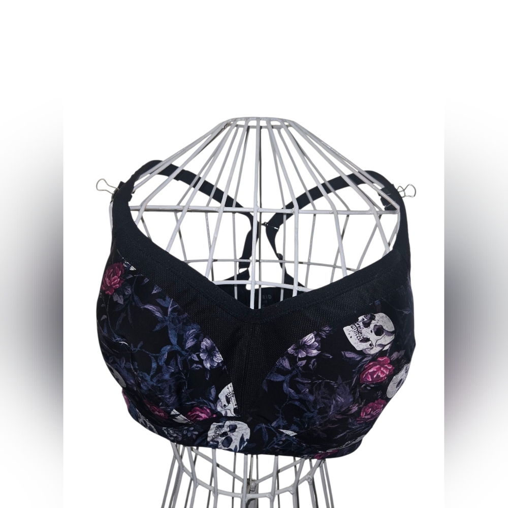 Torrid Active, Size 46C, Floral Skull Print Women's Bralette
